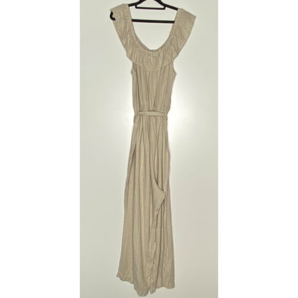 Universal Thread Linen Blend Wide Leg Off Shoulder Jumpsuit Womens Plus Size XXL - Picture 7 of 8